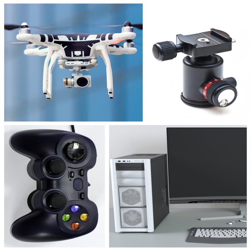 Bearing applications in the consumer electronics field drones, gimbals, game controllers and computers..jpg