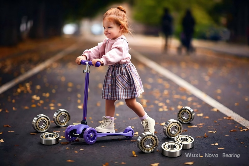 High-speed scooter wheel bearings, quiet and durable micro ball bearings for children's outdoor scooter.jpg