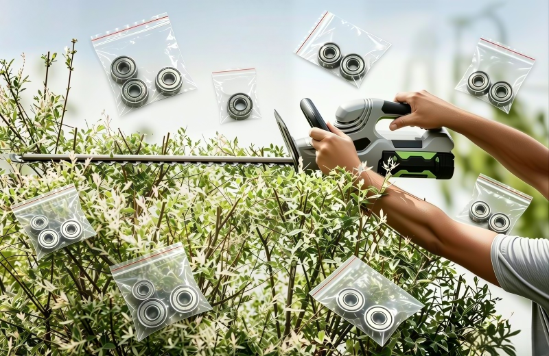 Precision miniature bearings in labeled bags - Wuxi Nova Bearing for garden power hedge trimmers.jpg