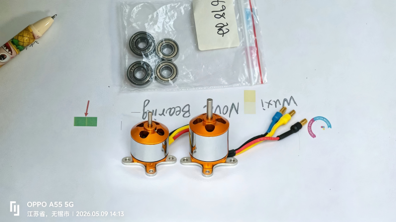 Wuxi Nova Bearing - 698ZZ bearings paired with orange brushless motors for drones .png